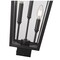 Z-Lite Gannon 3 Light Outdoor Post Mount Fixture, 12in. W x 30in. H, Black 5008PHXLS-BK - alternate 4